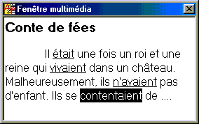 Slectionner du texte comme activit